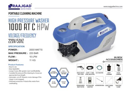 RAAJGAD 1000 RT C HPW – High Pressure Washer
